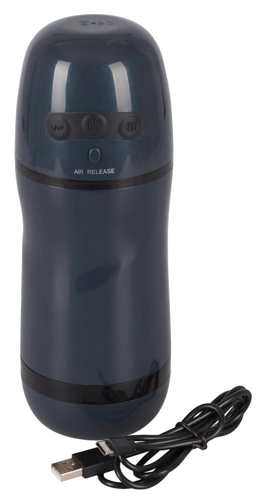 Rebel - Handy Vibrating and Sucking Masturbator Black