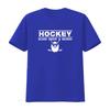 Herren Eishockey Blut Schweiß Bärte Sportfan Eis Tor Team Cooles Design Rundhals T-Shirt vintage Gewaschen Atmungsaktiv Weich Vielseitig