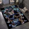 Fantasy Butterflies and Skulls Print for Carpet Living Room Bedroom Bedside Floor Mat Home Decor Sofa Room Area Rug