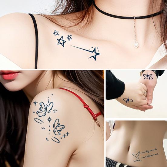 Yousheng 3Pcs Waterproof Tattoo Sticker for Men Women, Face Body Arm Chest Shoulder Thigh Waist Temporary Tattoo Decal, Long Lasting Body Art Fake