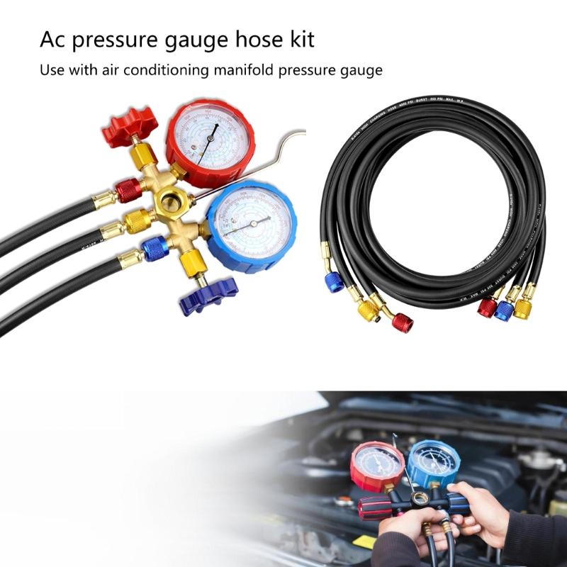 Multifunktions-Kältemittelschlauch Klimaanlagen-Kältemittel-Füllschläuche Geeignet für verschiedene Kühlgeräte