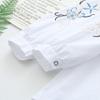 Spring Fashion Embroidered Shirt Women Stylish Loose Blouse with Lapel Collar