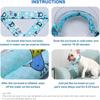 2Pcs Breathable Towel Pet Cooling Ice Scarf Cute Print Pet Cool Neck Ring  Outdoor Travel