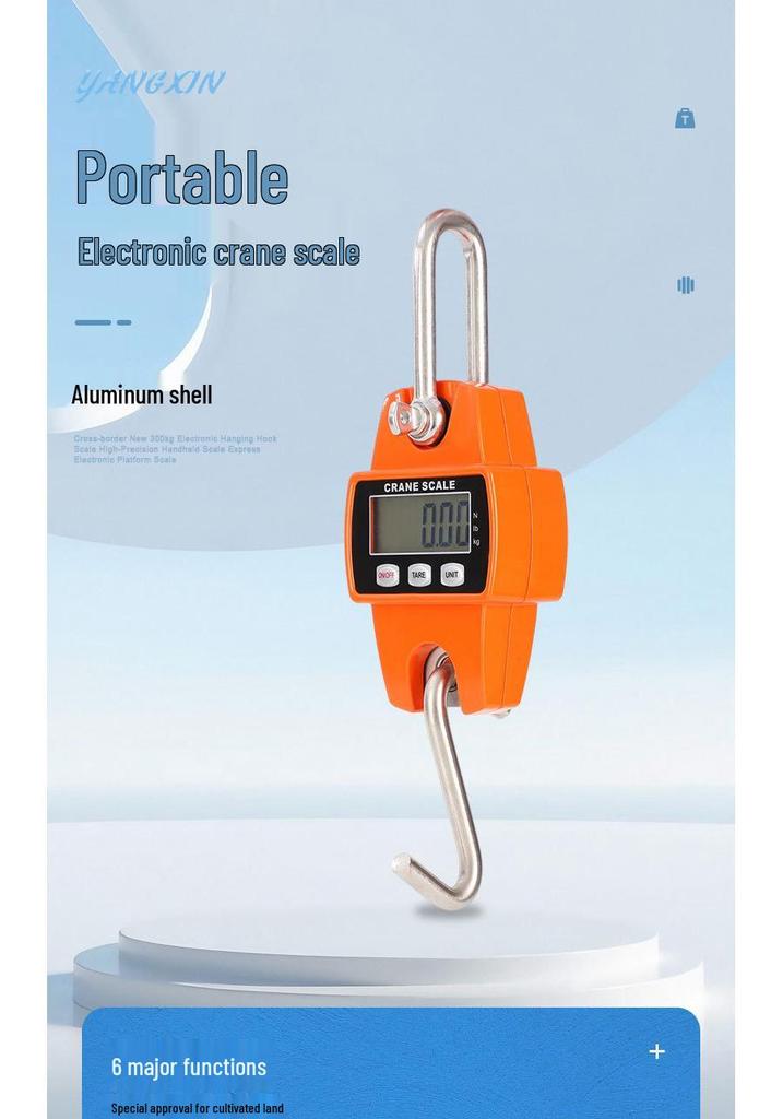 New 300kg Precision Portable Electronic Hanging Crane Scale