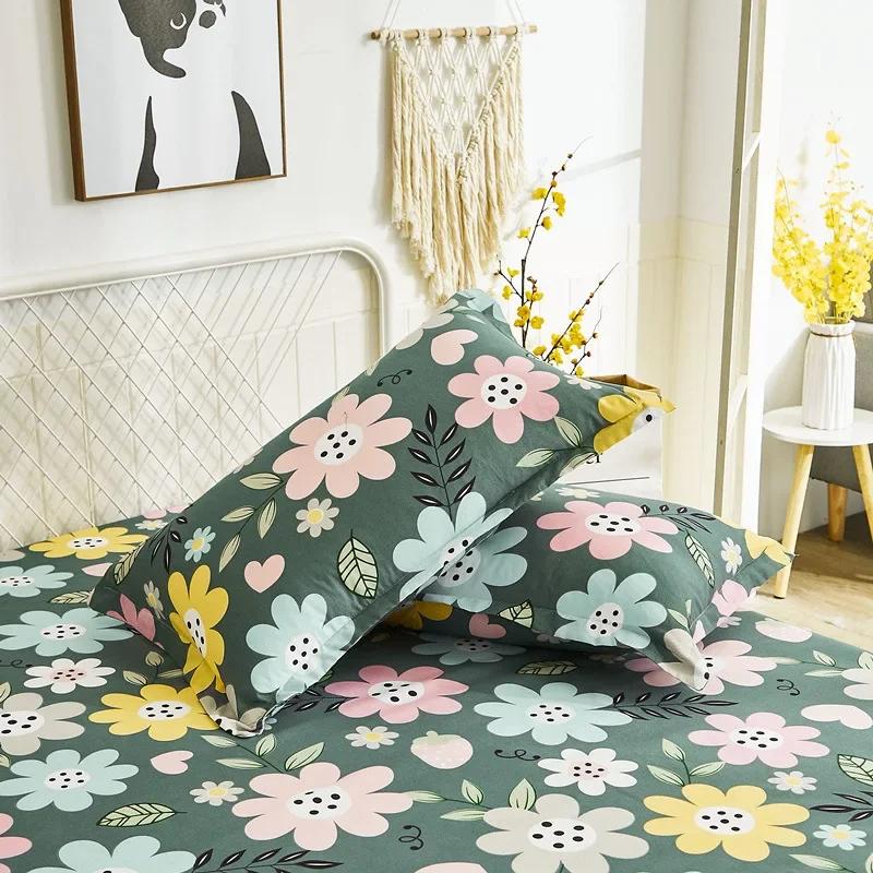 

1/2 шт. хлопковые наволочки с принтом, удобные мягкие наволочки для кровати, дивана, наволочки высшего качества, украшения дома 1pc pillow case