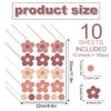 10pc Daisy Flower Wall Sticker Bohemian Style Refrigerator Glass Children's Room Kindergarten Ring Decoration Wall Decoration
