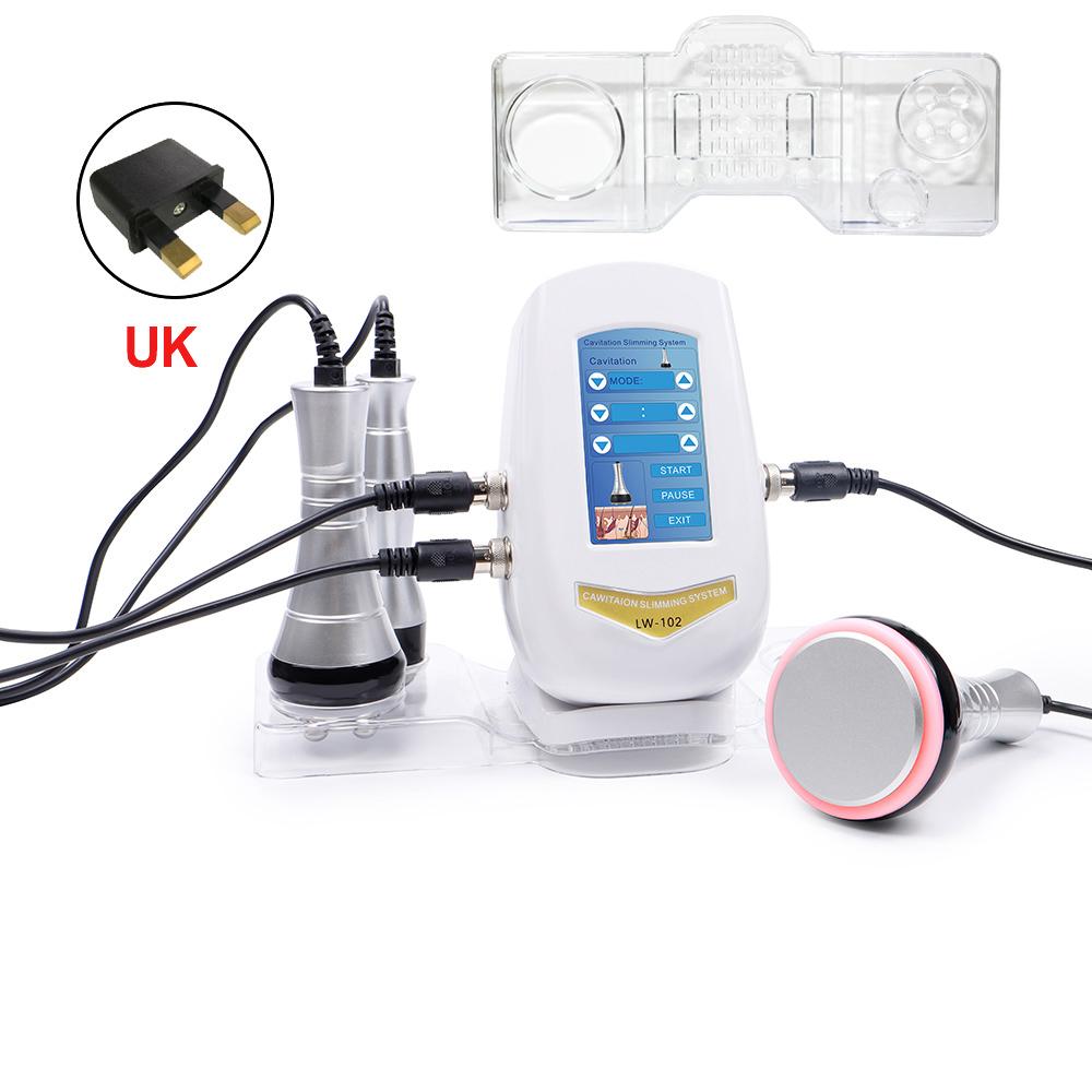 40KHz 3-in-1 Ultrasonic Cavitation RF Beauty Device with Stand - Body Shaping, Facial Tightening & Lifting Massage Machine