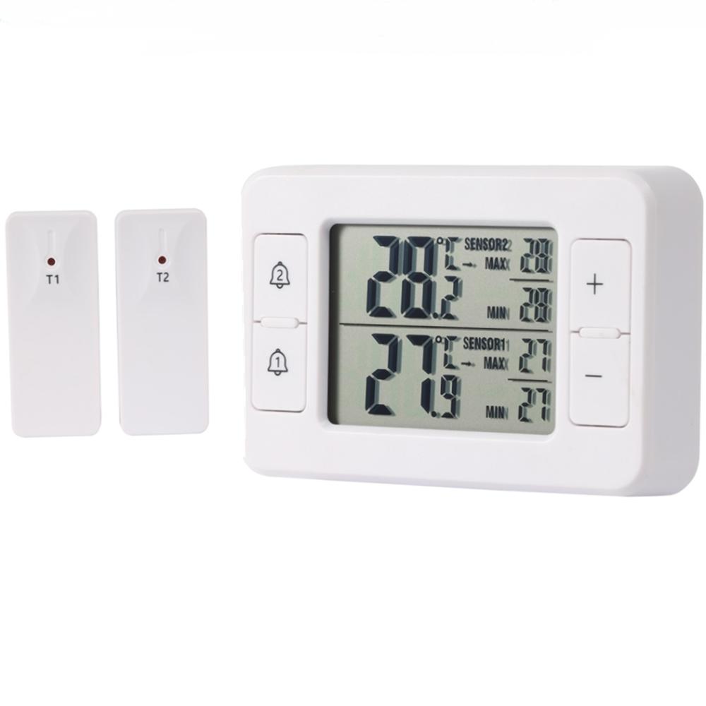 Wireless Digital Refrigerator Thermometer Accuracy Home Freezer Temperature Monitor Recorder -40℃~60℃ Temperature Sensor Alarm