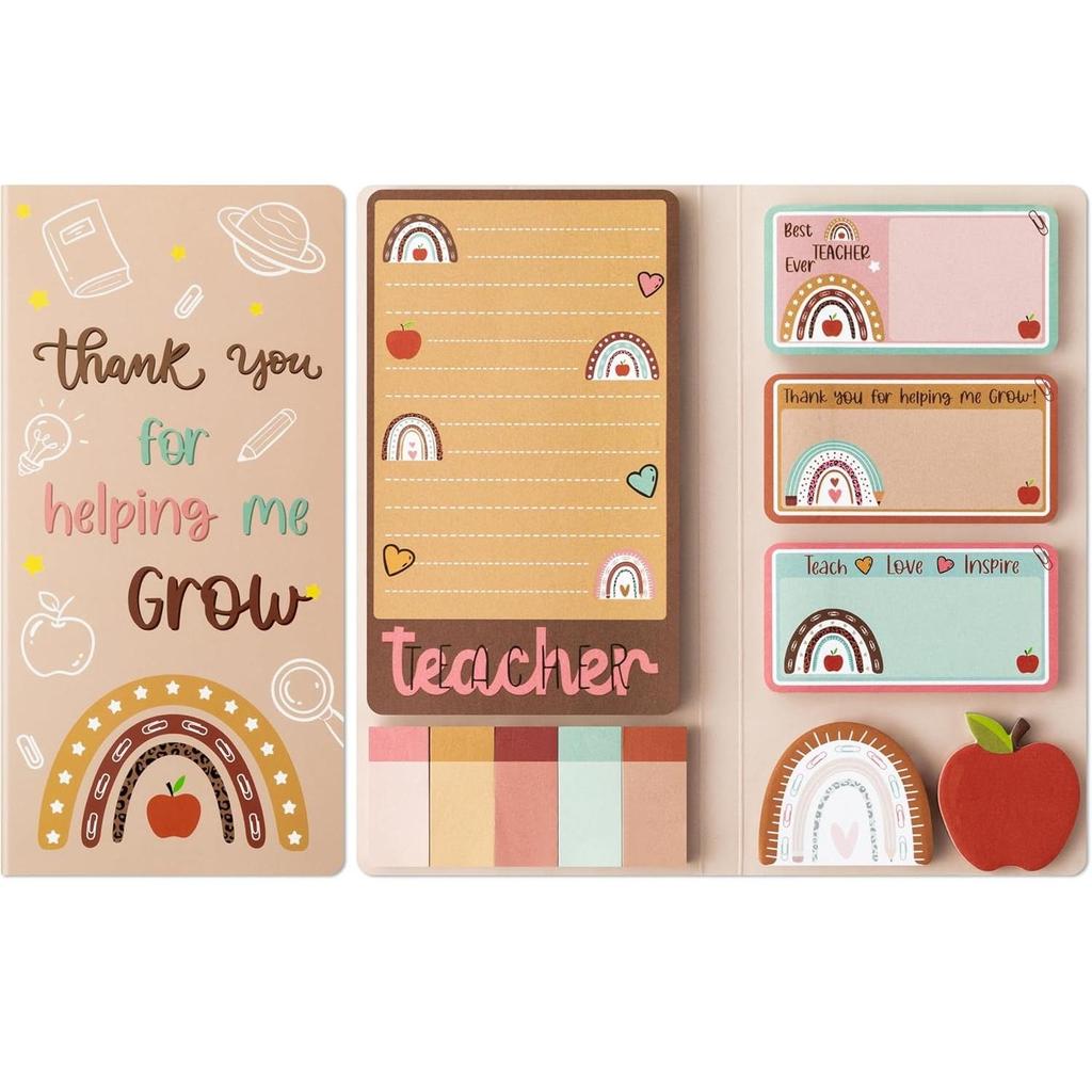 Large Cartoon Sticky Notes Set Blackboard Self-Stick Note Pads Teacher Appreciation Gift Writing Memo Pads Stationery