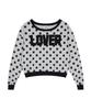 LUVISTRUE El Dot Lover One-Shoulder Tee(Gray)