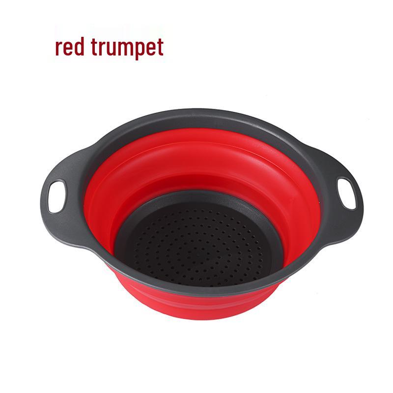 2-Piece Folding Colander & Drain Basket Set