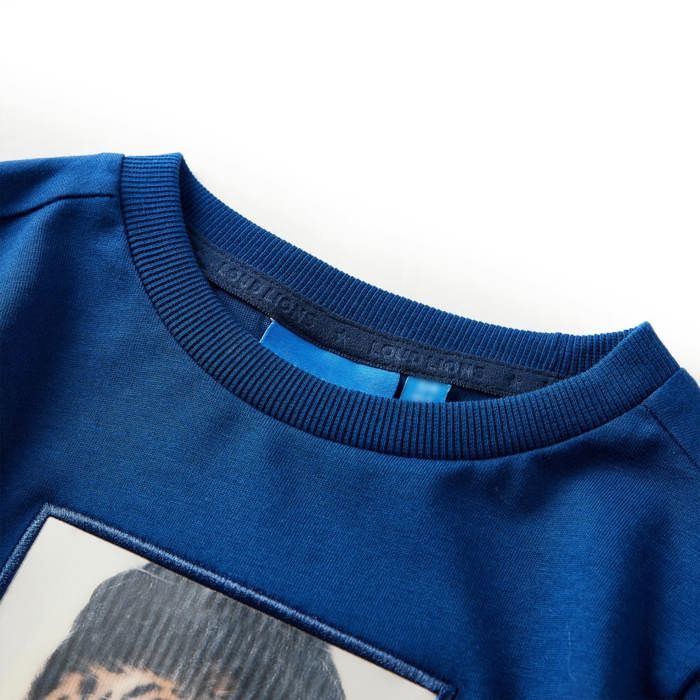 Kids' Long-sleeved T-shirt Dark Blue 92/104/116/128/140