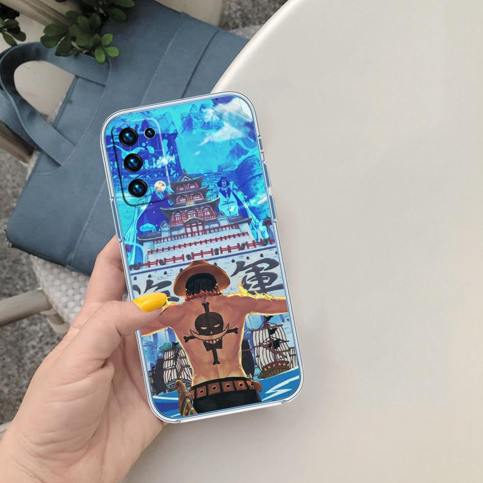 One Piece Cartoon Soft Shell Transparent Phone Case for Samsung Galaxy A04 A04S A14 A23 A34 A54 M23 M33 M52 M53