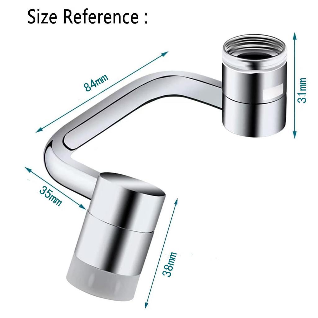 1080° Anti-Splash Rotating Faucet Extension Sprayer