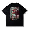 Herren EVA Evangelion T-Shirt Japanischer Anime Unisex Baumwolle Grafikdruck Übergroß Kurzarm Streetwear Sommer Lässig Fitness