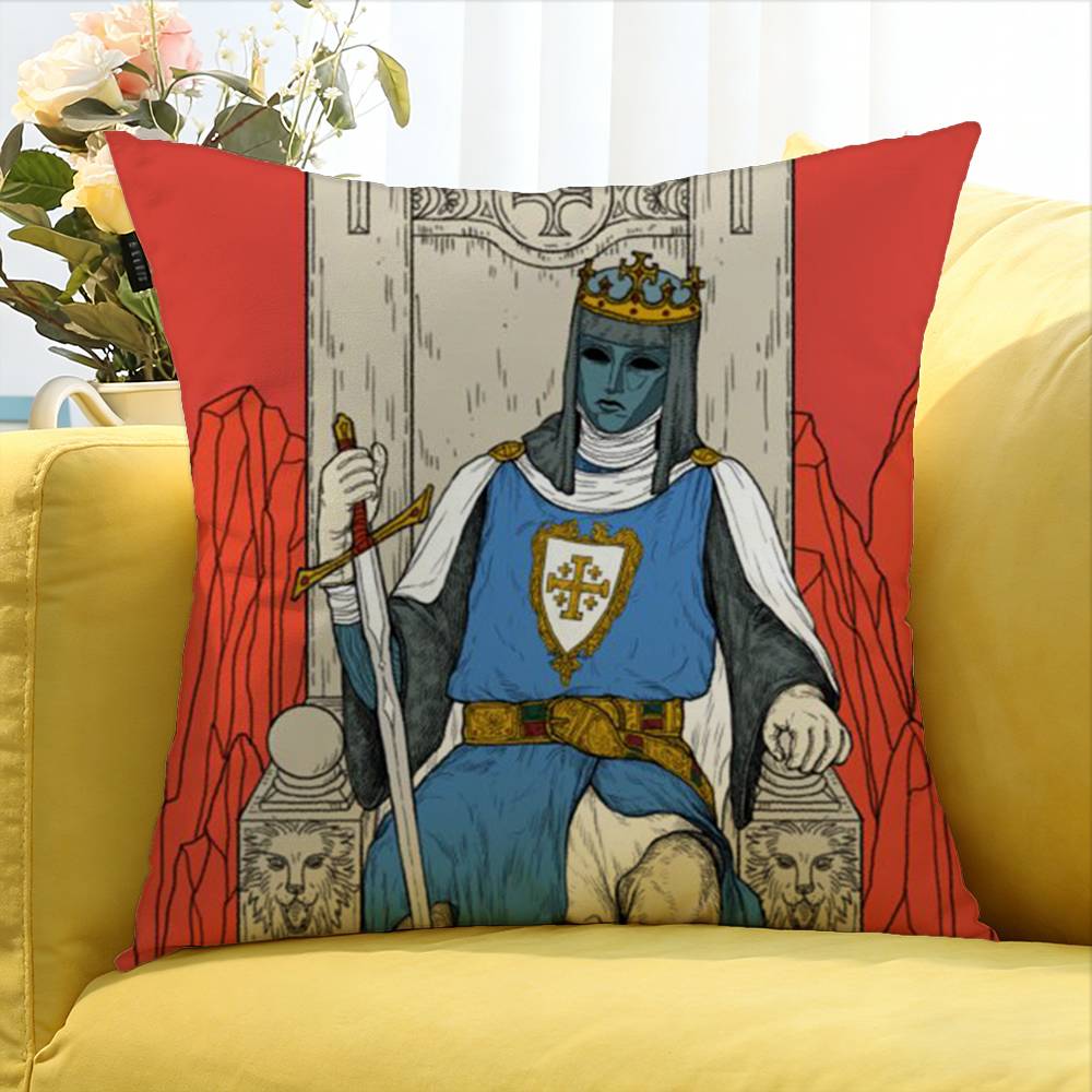 Baldwin Iv King Of Jerusalem Various Sizes Square Pillow Case For Car Home Bedchamber Decor