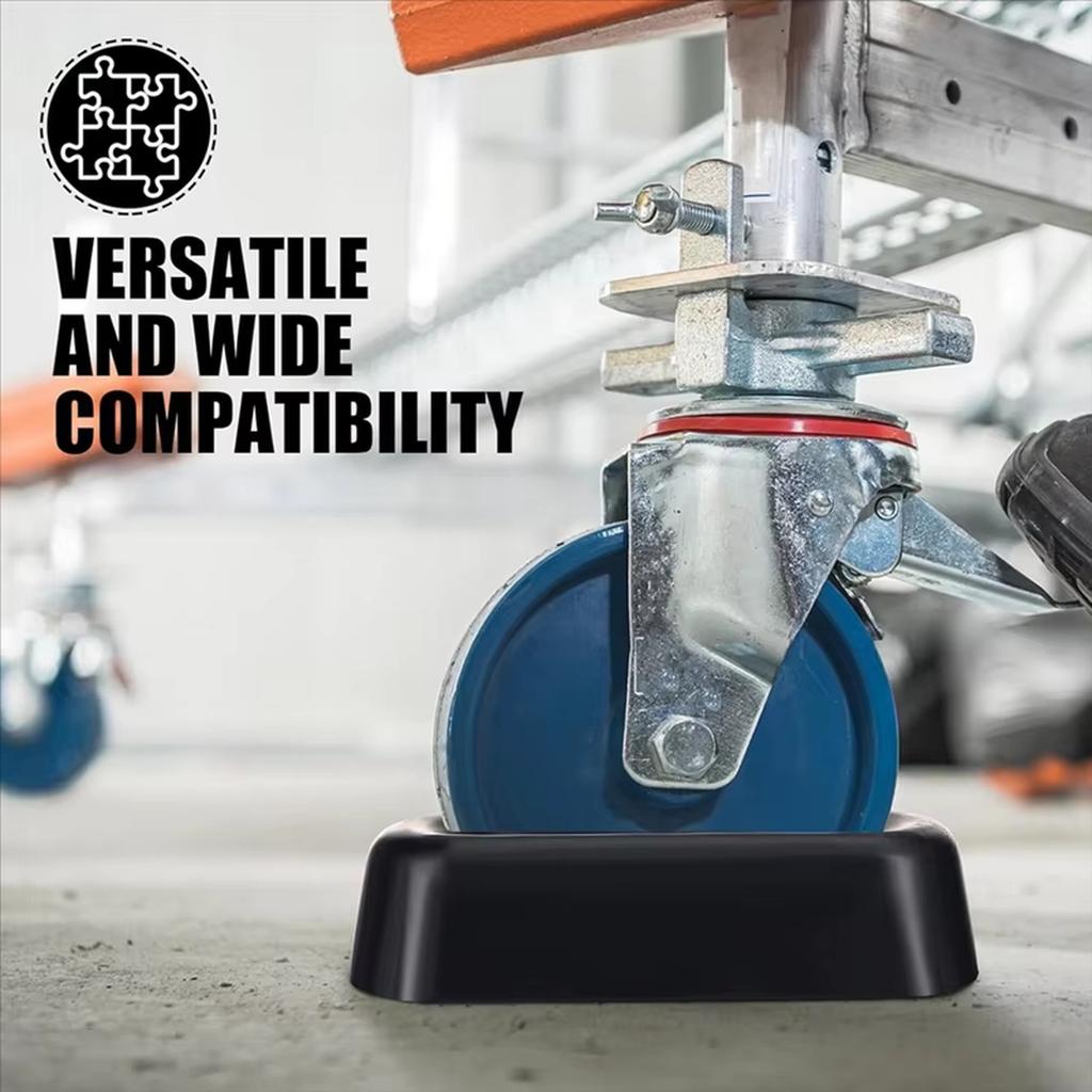 ABJN- Klin pod koło Gumowy Kółko Przyczepa Dok 6 Calowy Stabilizator Stoper Pojedynczego Koła Transport Dla Przyczepy Kempingowej Ładunek