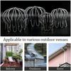 Stainless Steel Roof Floor Drain Balcony Drainage Cover Gutter Guard Strainer Anti-blocking Rain Pipe Cap Outdoor Hardware