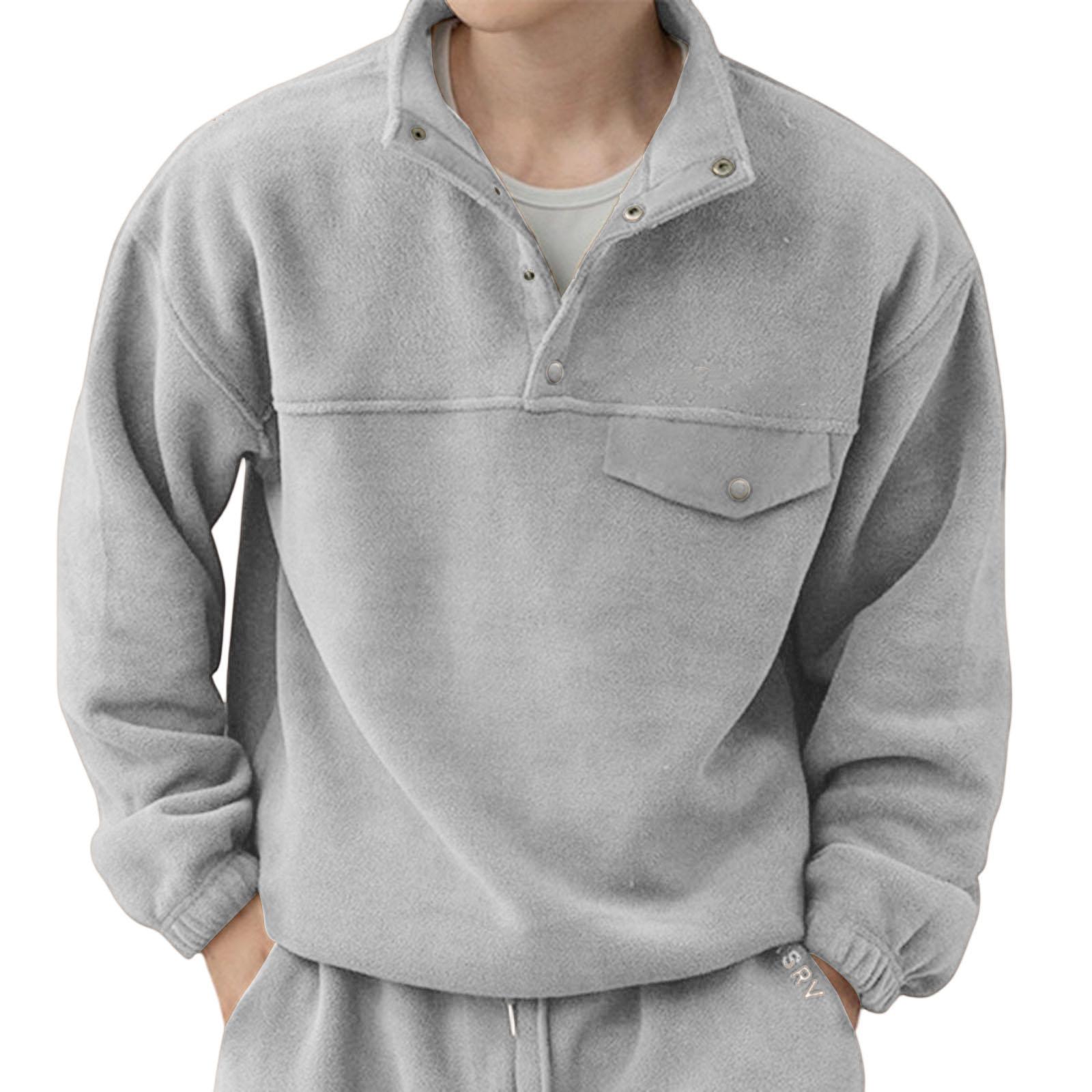 

Мужская спортивная толстовка большого размера с флисом M