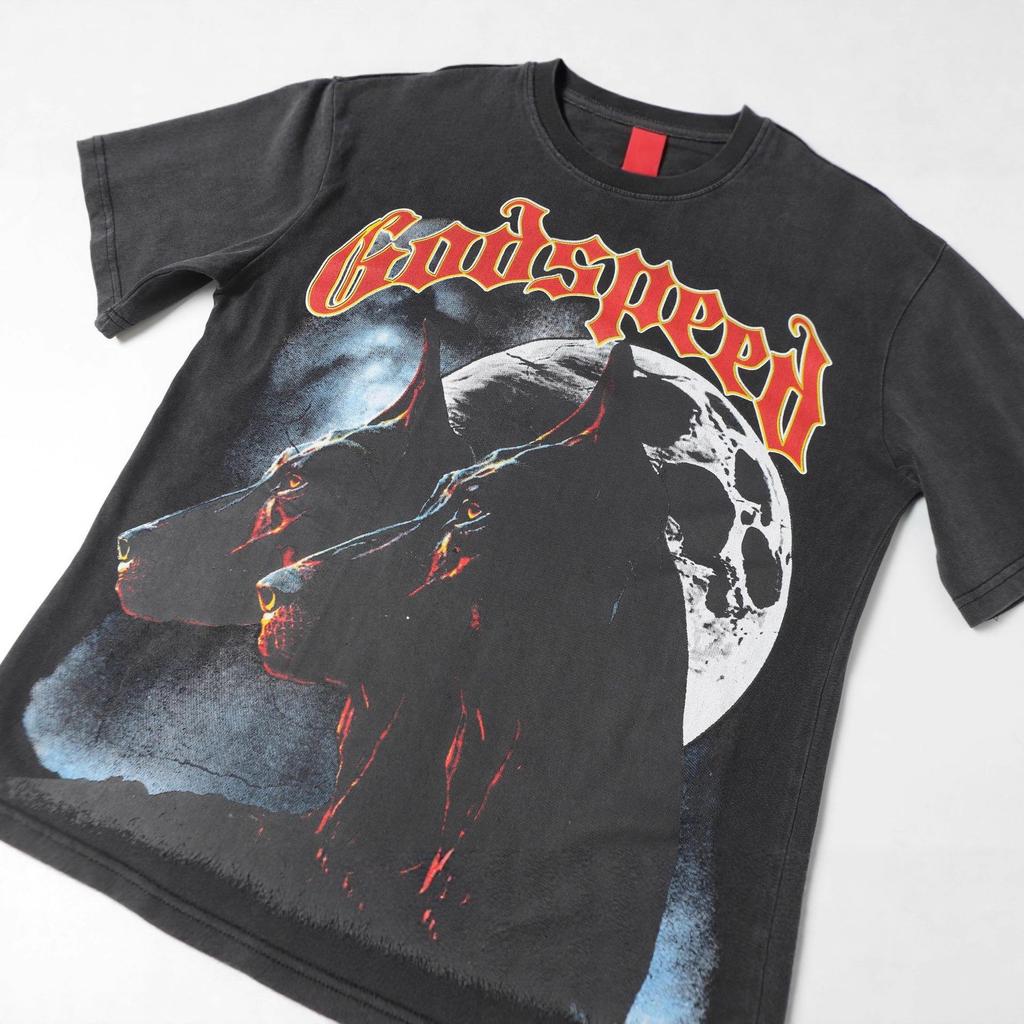 25sss Neues Unisex-T-Shirt mit Totenkopf-Rockband-Motiv – Normale Passform, Kurzarm