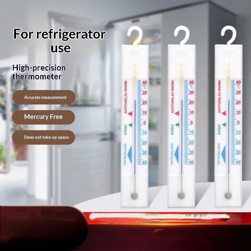 M6CB Freezer Temperature Gauge 1 Pcs Plastic Thermometer with Hook for Kitchen Restaurant Fridge Temp Detection