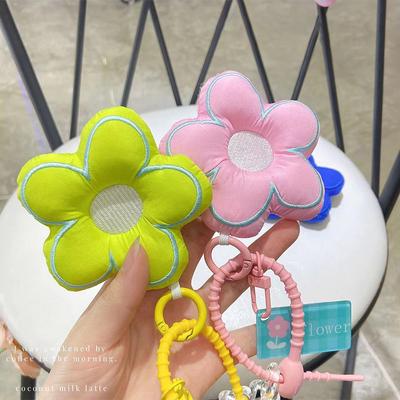 Moda Recheado Chaveiro Pingente Bolsa Charme Acessórios Flor Bolsa Enfeites Cordão Bonito Chaveiro de Carro