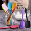 In-Stock All-in-One High-Temperature Resistant Silicone Spatula T-Shaped Scraper and Cream Mixing Tool