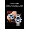 BINBOND Top Brand Luxury Man Watches Waterproof Luminous Date Chronograph Men's Quartz Watch Stainless Steel Sports Watch