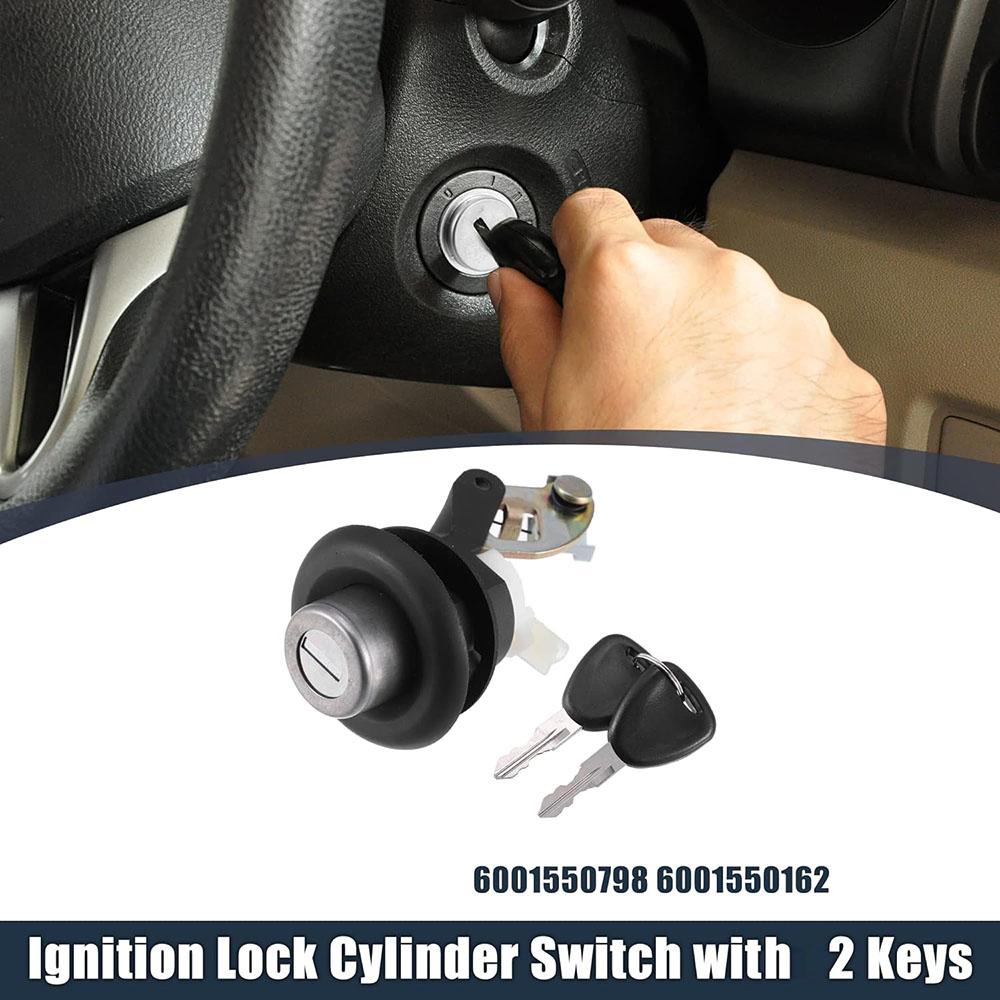 6001550798 Ignition Switch Lock Cylinder with 2 Keys For Dacia Sandero 2008-2024