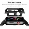 Tempered Glass+Cover PC bumper Screen Protector Case For Apple Watch Series 9 8 7 6 5 4 3 iWatch 45mm 41mm 44mm 40mm 42mm 38mm