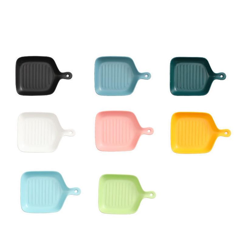 Nordic Geschirr Platte Kreative Net Promi Haushalt Einzigen Griff Backformen Keramik Ofen mit Niedlichen Platten