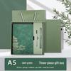 Chinese Style Soft Leather A5 Notebook - High-Quality Diary and Office Meeting Minutes Book