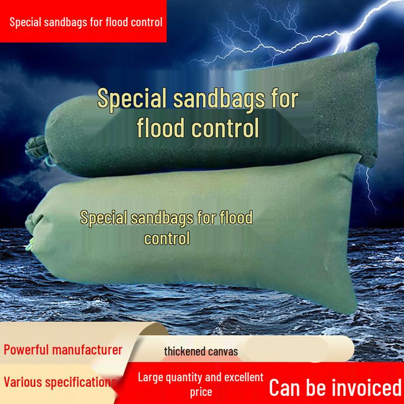 Thickened Canvas Emergency Flood Barrier Sandbags 25x50cm
