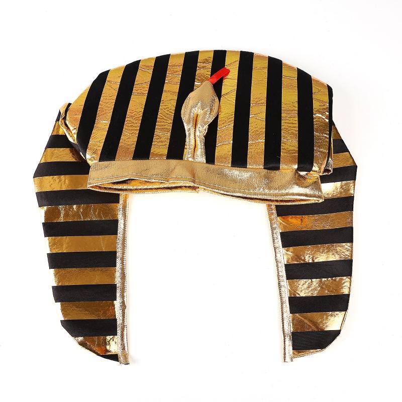 

Halloween and Easter Dress Up Performance Party Black and Gold Headwear Hats Festive Atmosphere Funny Snake Head Hat Decoration one size fits all