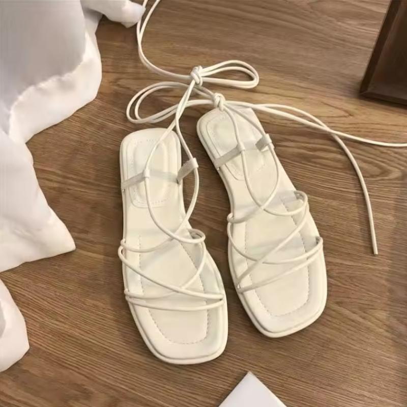 Versatile Womens Sandals Comfortable Roman Shoes Slip on Beach Shoes Thick Sole Women Shoes 2025 Summer New Zapatos Para Mujeres