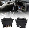 Universal Auto Car Power Window Switch Lifting Switch 5 Pin DC 12V 20A Blue/Red Light Color and Harness Car Interior Repair