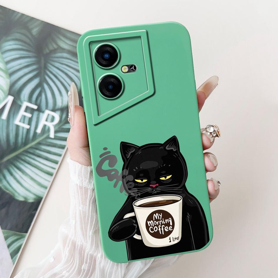 For Tecno Pova Neo Case LE6 LE6h Shockproof Cover Lovely Astronaut Liquid Silicone Bumper For Tecno Pova Neo 3 LH6n PovaNeo Etui