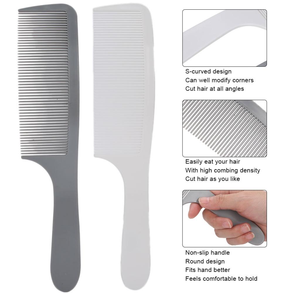 4PCS Ergonomic Handle Barber Clipper Combs Multi-Color Set Flat Top Comb Hair Cutting Comb  Home Use