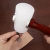 1pcs Professional Leather Carving Hammer, Wooden Handle Punching Hammer, DIY Leathercraft Punch Mallet,  Manual Hand Hammer Tool