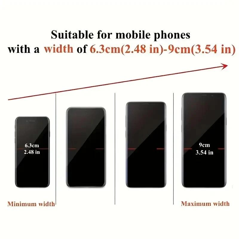 Car Rearview Mirror Phone Holder 360° Retractable Rotatable Cell Phone Holder Clip Mobile Phone GPS Support Phone Mount Stand