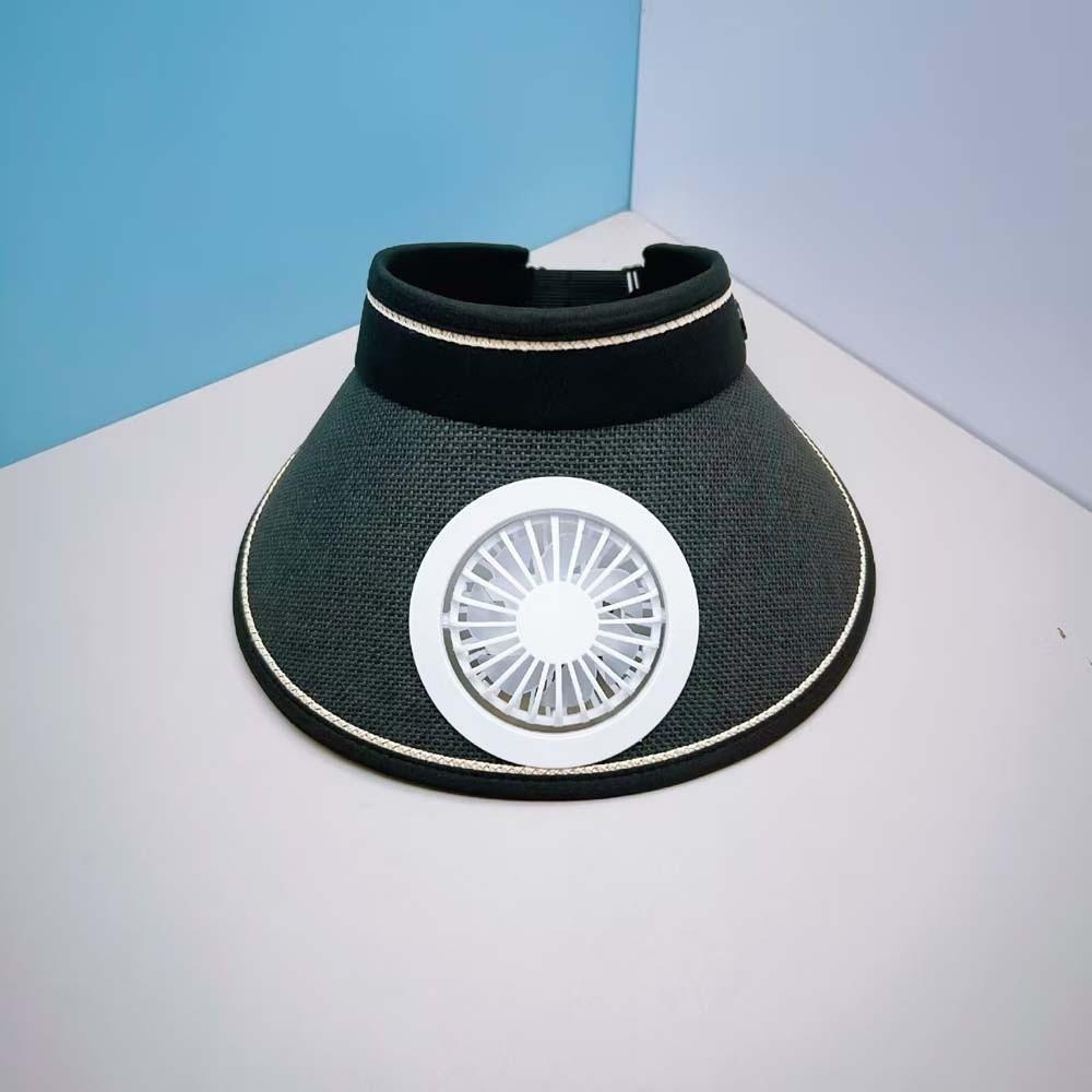 Long-lasting Empty Top Fan Hat Portable Parent-Child Visor Cap Girls / Boys