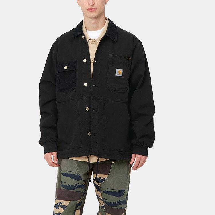 Carhartt WIP Medley Dearborn Canvas 12oz Jacket Black (Garment Dyed) Men Streetwear I030439-89-GD
