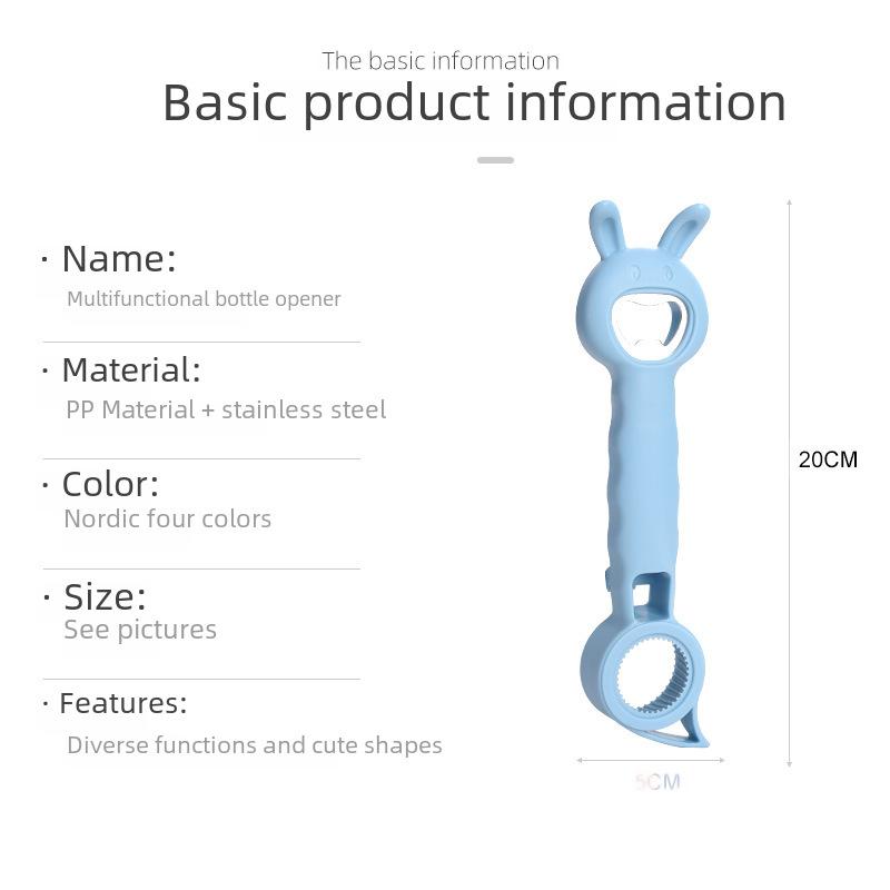 New Four-in-one Multi-functional Bottle Opener for Drinks, Cans and Beer