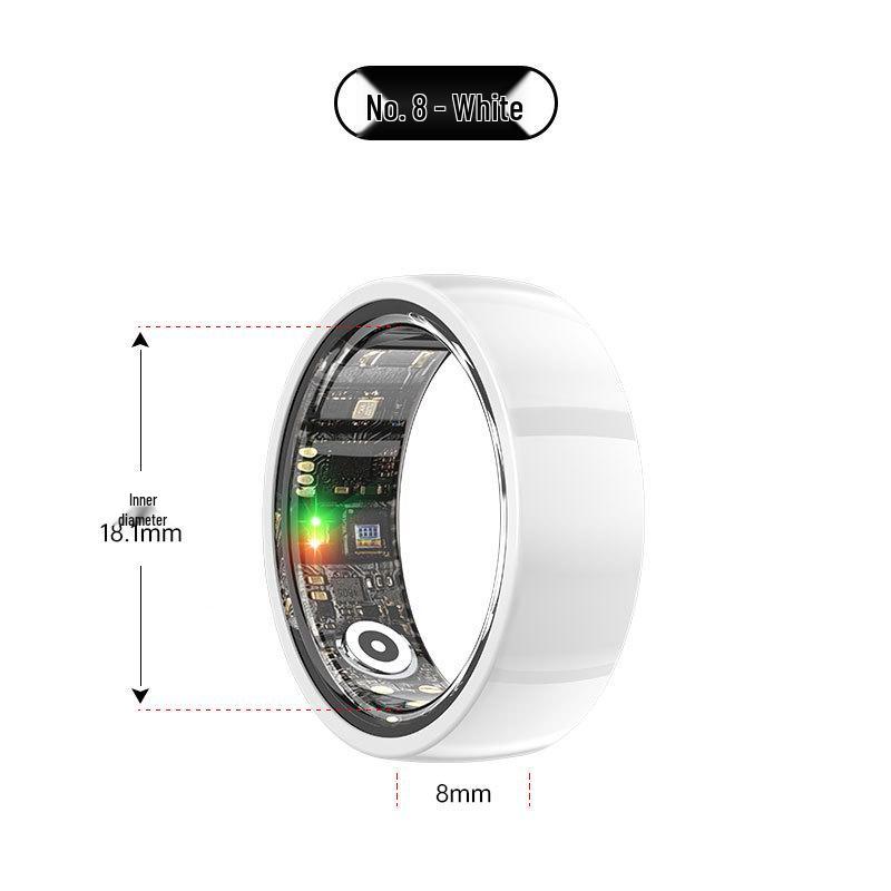 Smart Ring: Heart Rate, Blood Oxygen, Sleep Monitor & Waterproof Pedometer