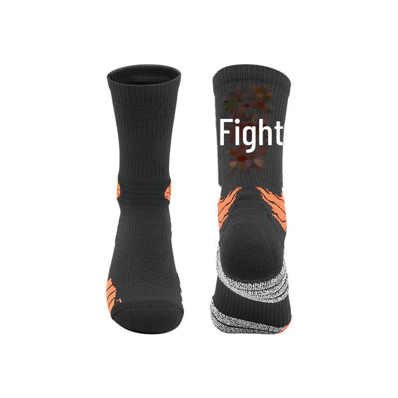 

Мужские баскетбольные носки Elite High-Top — нескользящие, дышащие, средней высоты с мягкой подошвой для тренировок и выступлений 7691 чёрный