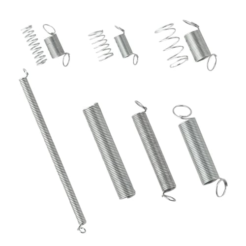 WMYCONGCONG 200-Piece Compression and Extension Spring Set (20 Types) - Zinc-Plated Compression and Extension Springs with Storage Case for Shop and H