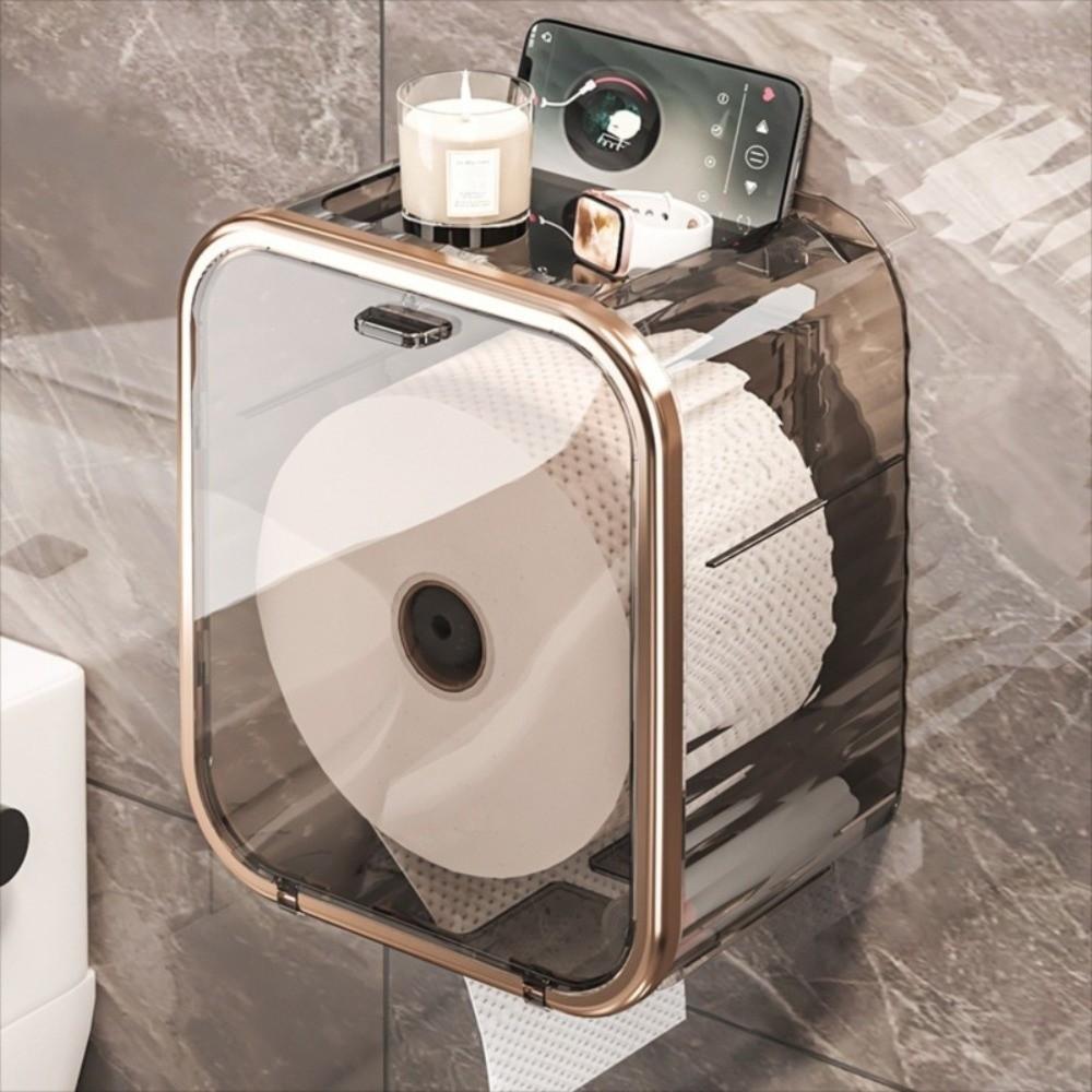 Magnetic 3 in1 Toilet Tissue Box Waterproof Toilet Paper Roll Holder  Kitchen