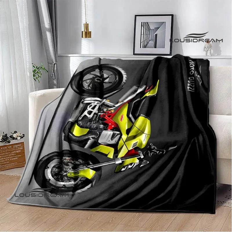 3D Guzzi Motorcycle Logo Printed Blankets Fashion Warm Blanket Soft And Comfortable Blanket Home Travel Blanket Birthday Gift
