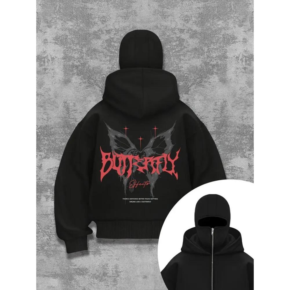 High End Doppelhut und Doppelhals Herren- und Damenmode und lustiger Streetstyle Mädchen Barak Hübsches Langarm-Kapuzensweatshirt