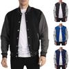 Winter Style Men's Plus Velvet European Size Hoodie Baseball Cardigan Jacket